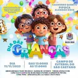 Festa de Dia das Crianças será realizada no Campo de Futebol do São Caetano, no dia 11/11